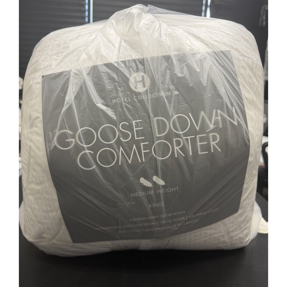 Hotel Collection White Goose Down Medium Weight King Comforter